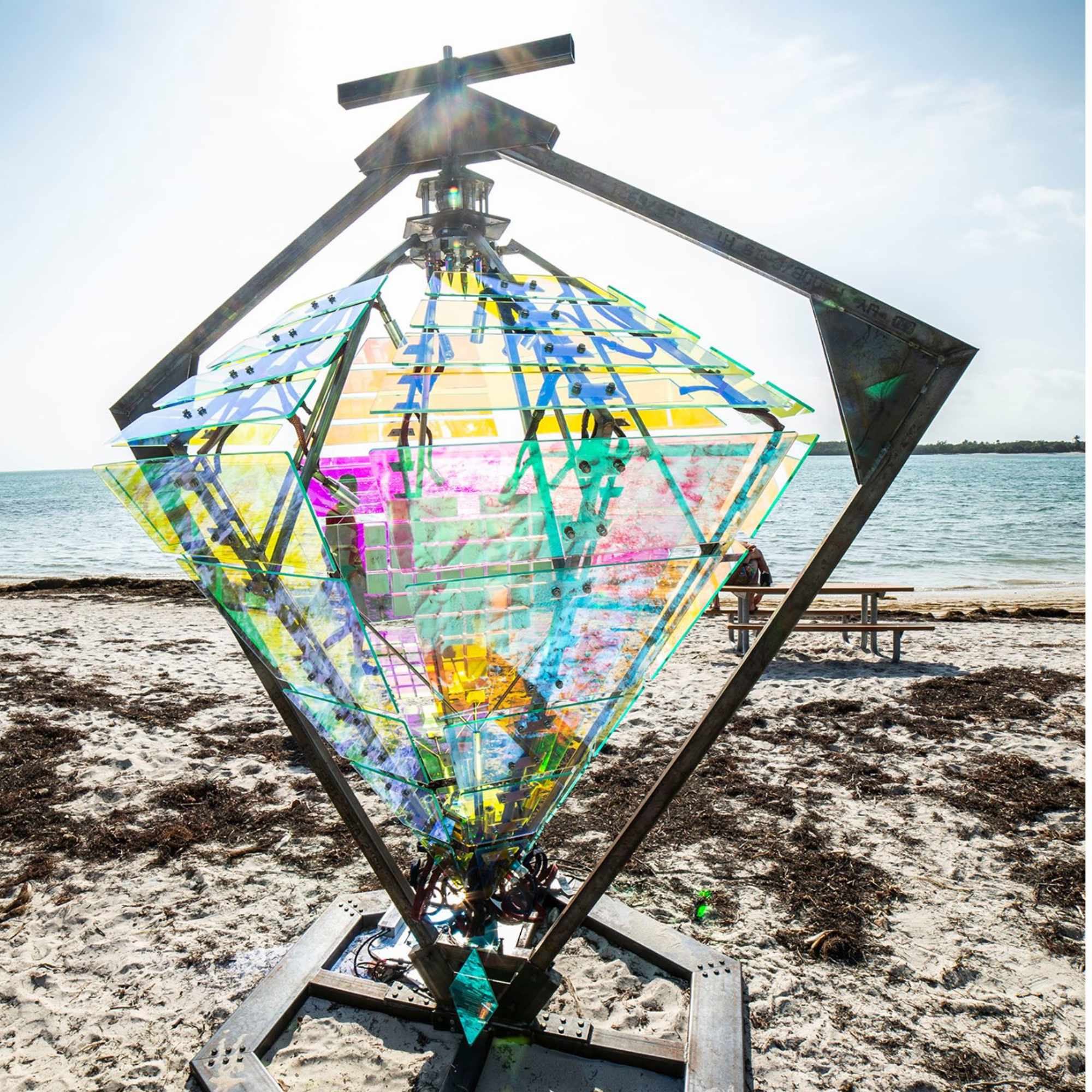 Large Scale Interactive Kinetic + Light Sculpture